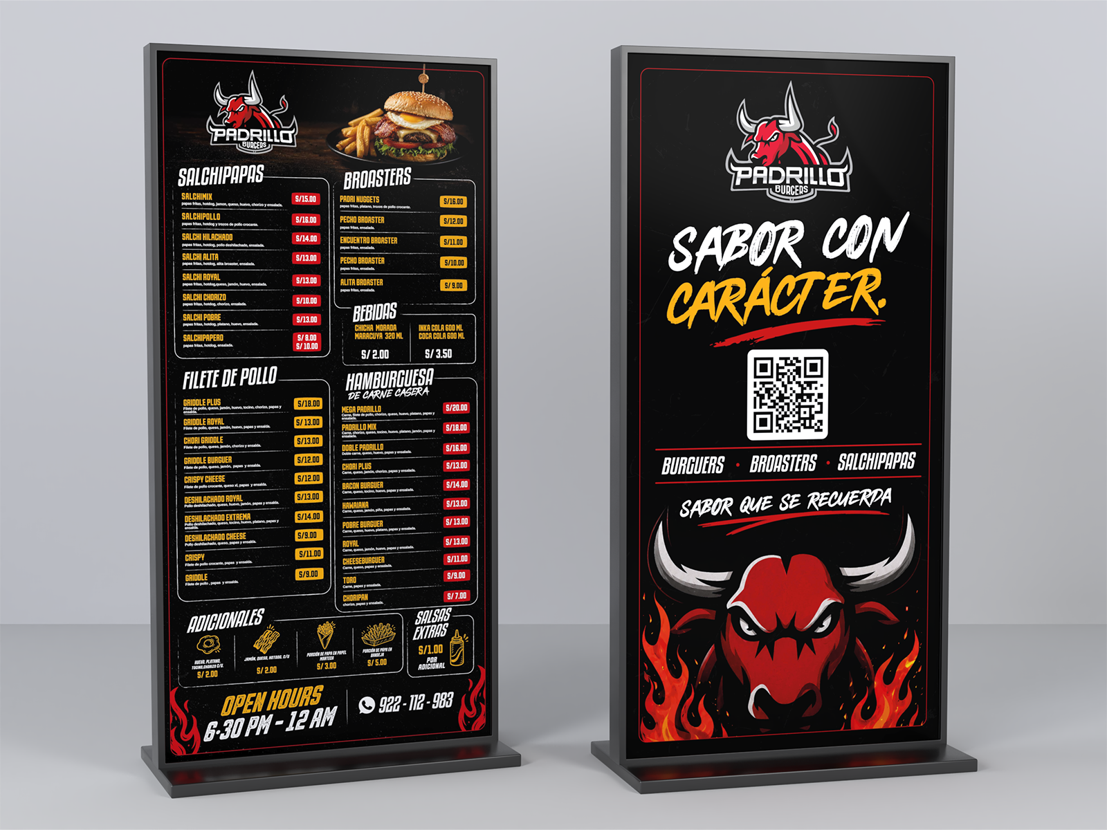 Banners para hamburguesería